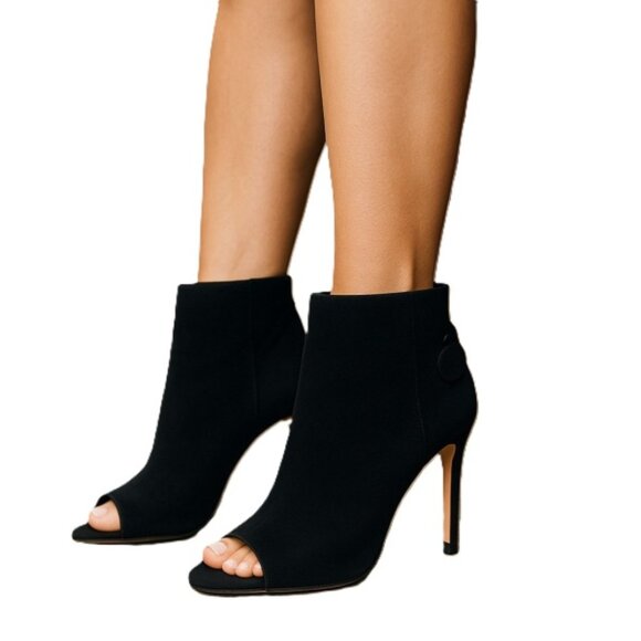 Vince Camuto Women's Amesha Open Toe Stiletto Heel Ankle Bootie Size 8.5 NWOB - Picture 1 of 9